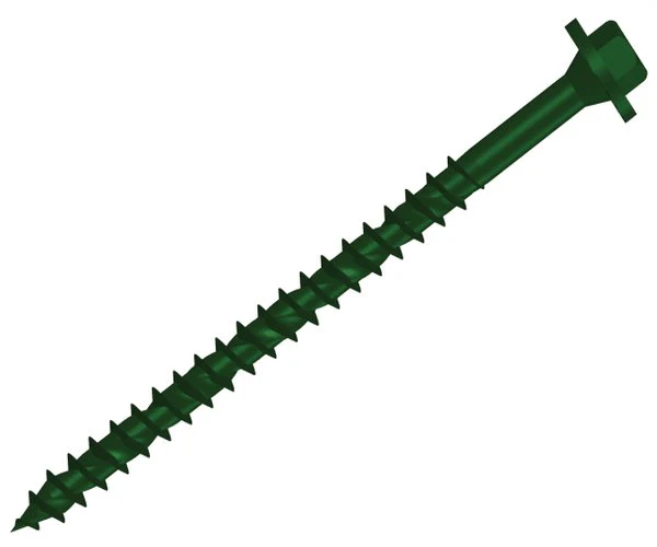 ForgeFix Hexagonal/TORX® Compatible Timber T30 Screws Green 7x250mm Tub 40