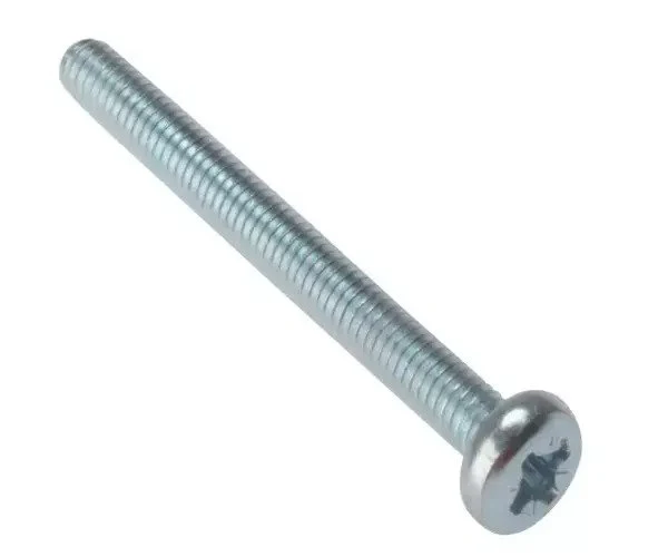 ForgeFix Machine Screw Pozi Compatible Pan Head ZP M5 x 40mm Bag 25