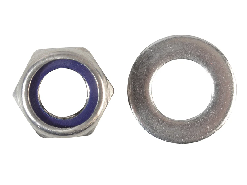 ForgeFix Nyloc Nuts & Washers A2 Stainless Steel M12 ForgePack 6