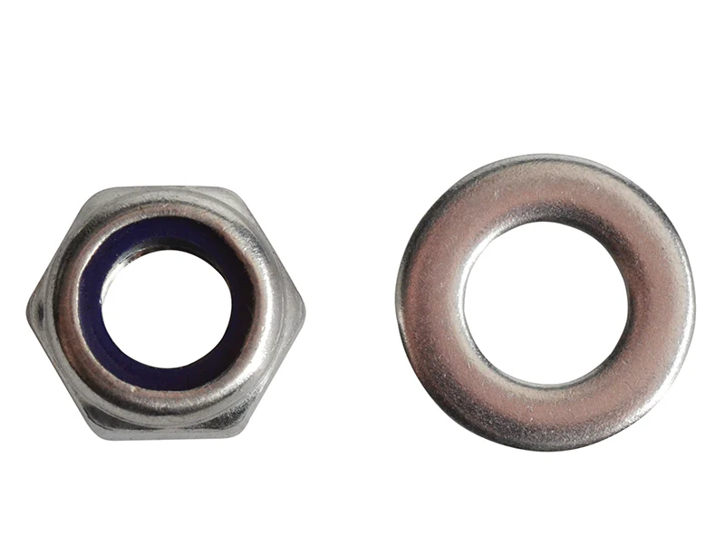 ForgeFix Nyloc Nuts & Washers A2 Stainless Steel M8 ForgePack 12
