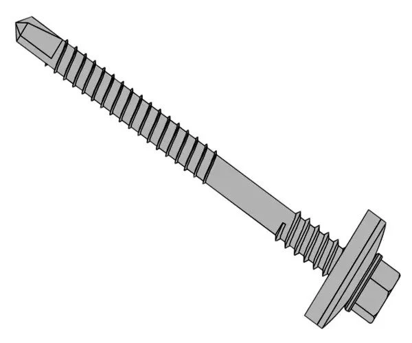 ForgeFix TechFast Composite Panels to Steel Hex Screw No.3 Tip 5.5 x 80mm Box 100
