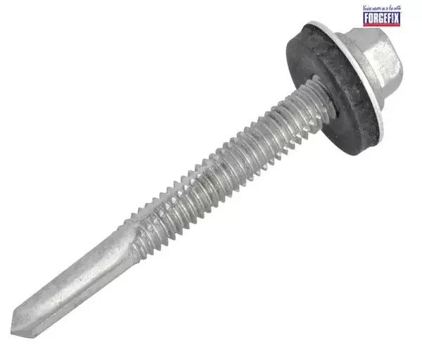 ForgeFix TechFast Hex Head Roofing Screw Self-Drill Heavy Section 5.5 x 51mm Pack 100 - Image 3