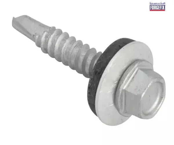 ForgeFix TechFast Hex Head Roofing Screw Self-Drill Light Section 5.5 x 32mm Pack 100