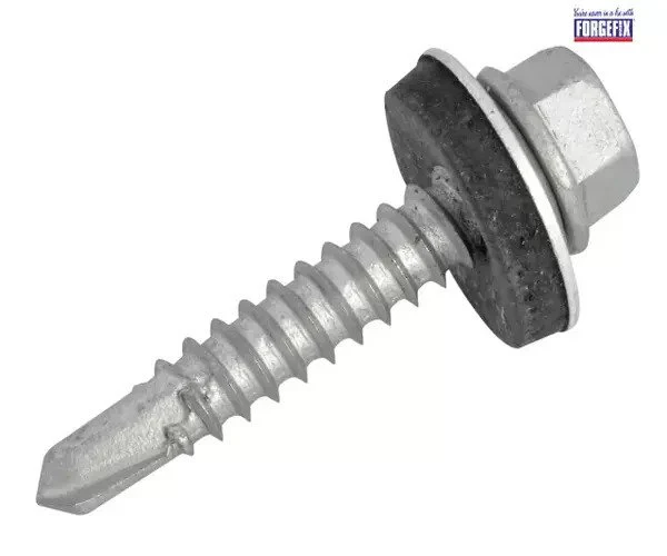 ForgeFix TechFast Hex Head Roofing Screw Self-Drill Light Section 5.5 x 32mm Pack 100 - Image 3