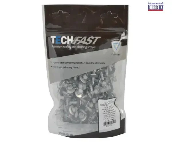 ForgeFix TechFast Hex Head Stitching Screw Self-Drill 6.3 x 22mm Pack 100 - Image 4