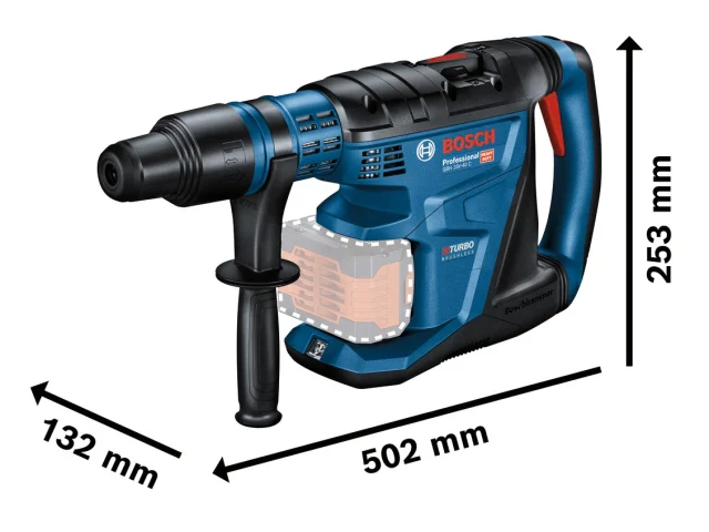 Bosch GBH 18V-40 C Professional BITURBO SDS-Max Rotary Hammer 18V Bare Unit - Image 3