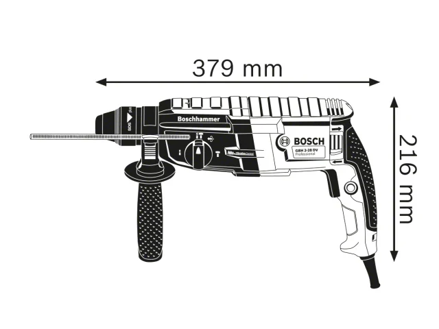 Bosch GBH 2-28 SDS-Plus Professional Rotary Hammer 880W 240V - Image 3