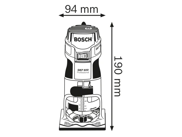 Bosch GKF 600 Professional Palm Router 600W 240V - Image 3