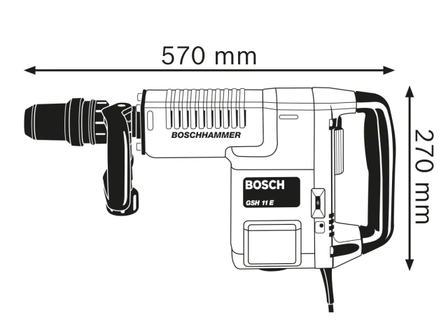 Bosch GSH 11 E SDS-Max Professional Demolition Hammer 1500W 240V - Image 3