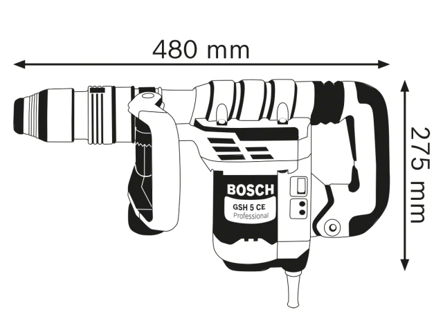 Bosch GSH 5 CE SDS-Max Professional Demolition Hammer 1150W 110V - Image 3