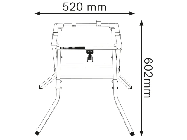 Bosch GTA 600 Professional Saw Stand - Image 2