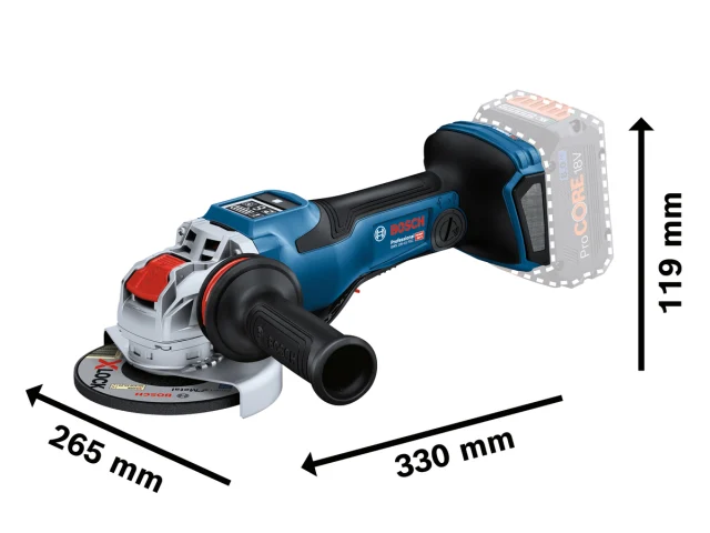 Bosch GWX 18V-15 PSC Professional BITURBO Angle Grinder 125mm 18V Bare Unit - Image 2