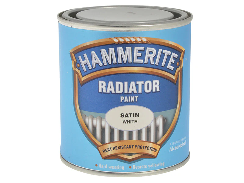 Hammerite Radiator Paint Satin White 500ml
