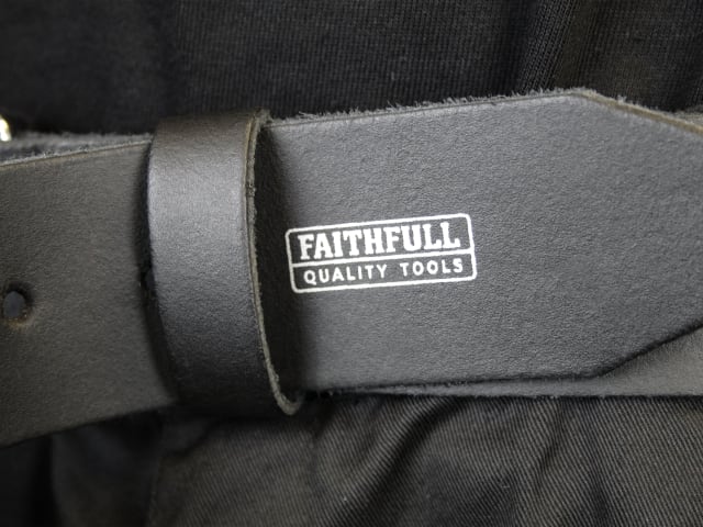 Faithfull Heavy-Duty Leather Belt - Image 2
