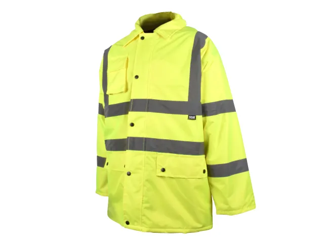 Scan Hi-Vis Motorway Jacket Yellow - M (41in)