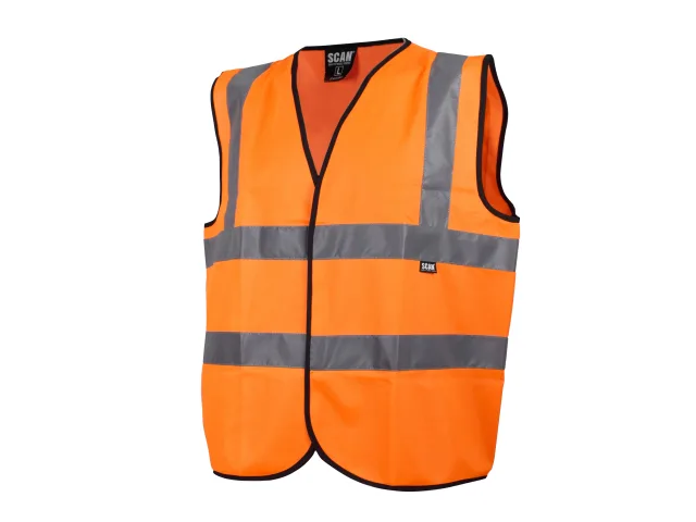 Scan Hi-Vis Waistcoat Orange - L (44in)