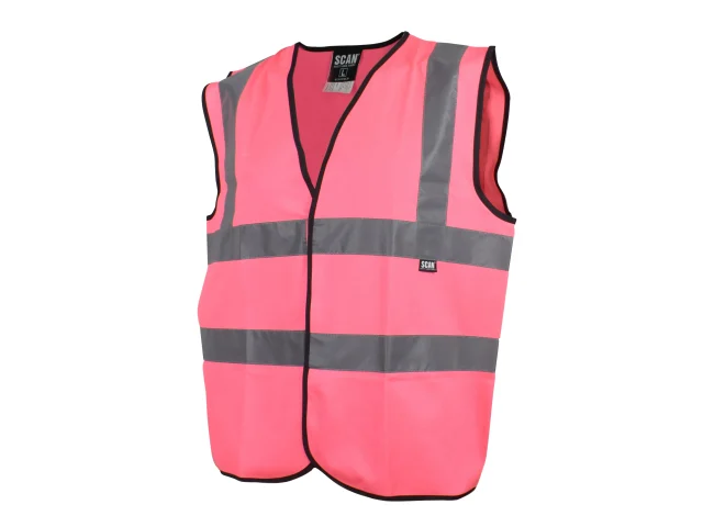 Scan Hi-Vis Waistcoat Pink - M (41in)