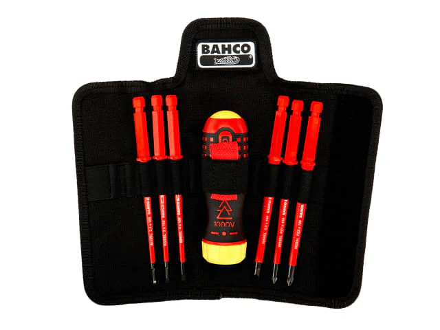 Bahco Insulated Ratcheting Screwdriver Set, 6 Piece