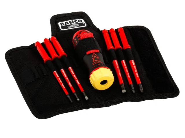 Bahco Insulated Ratcheting Screwdriver Set, 6 Piece - Image 3