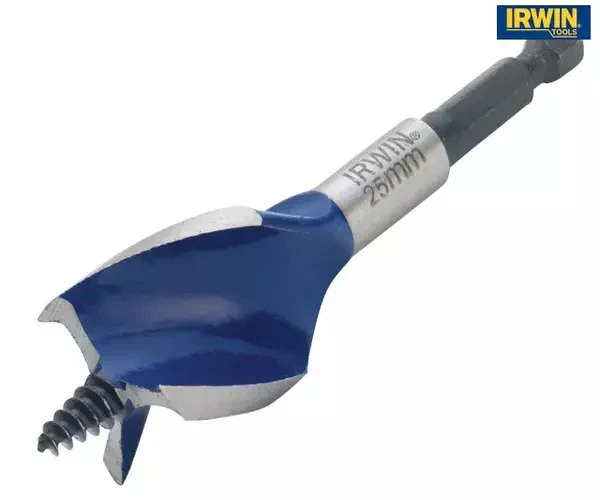 Irwin Blue Groove 6X Stubby Wood Bit 25 x 100mm