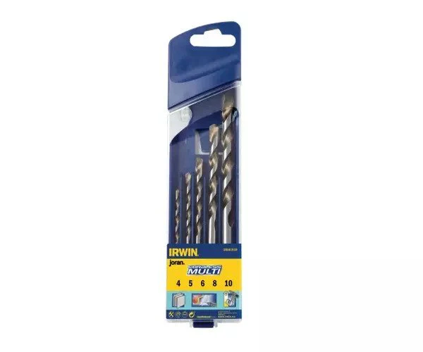 Irwin Cordless Multi-Purpose Drill Bit Set, 5 Piece 4-10mm