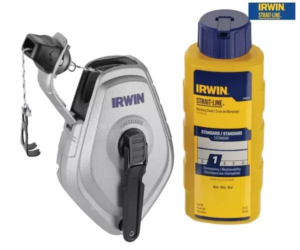 Irwin HPP Chalk Reel Set 30m & Blue Chalk 113g