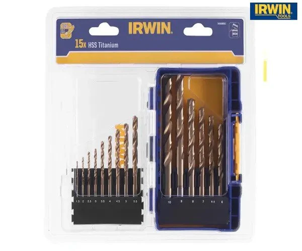 Irwin HSS Titanium Metal Drill Bit Set, 15 Piece - Image 2