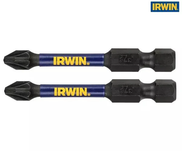 Irwin Impact Pro Performance Screwdriver Bits PZ2 57mm (Pack 2)