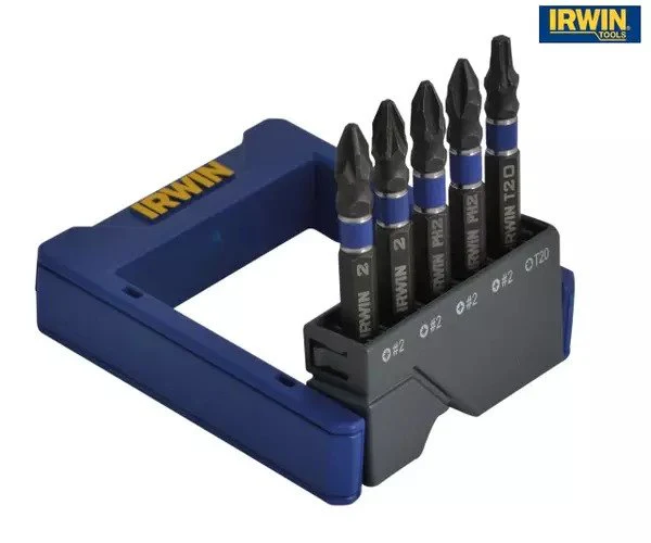 Irwin Phillips/Pozi/TORX Impact Screwdriver Pocket Bit Set, 5 Piece - Image 3