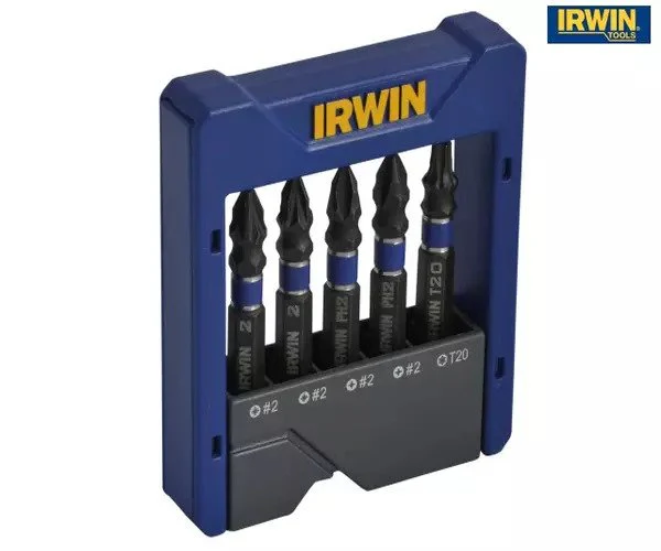 Irwin Phillips/Pozi/TORX Impact Screwdriver Pocket Bit Set, 5 Piece - Image 4