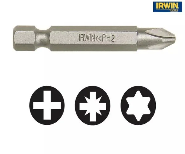 Irwin Power Screwdriver Bit Phillips PH2 70mm (Pack 1) - Image 2