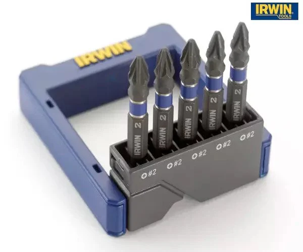Irwin Pozidriv Impact Screwdriver Pocket Bit Set, 5 Piece - Image 4