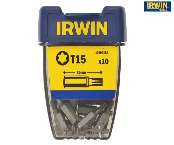Irwin Screwdriver Bits TORX TX15 x 25mm (Pack 10) - Image 2