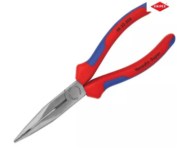 Knipex Bent Snipe Nose Side Cutting Pliers Multi-Component Grip 200mm (8in) - Image 3