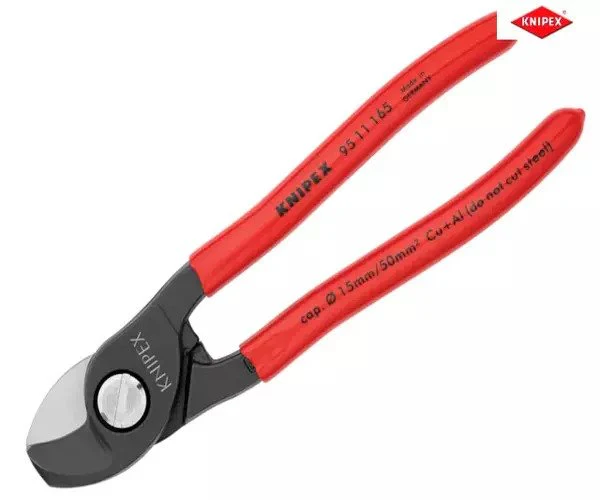 Knipex Cable Shears PVC Grip 165mm - Image 3