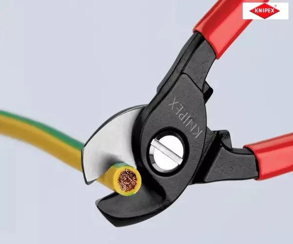 Knipex Cable Shears PVC Grip 165mm - Image 4