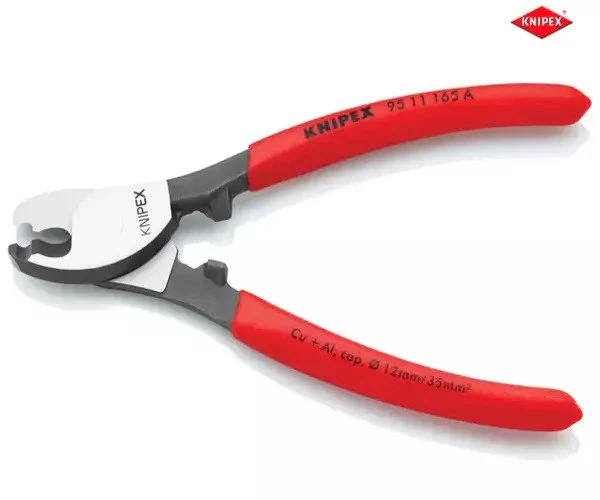 Knipex Cable Shears PVC Grip 165mm - Image 7
