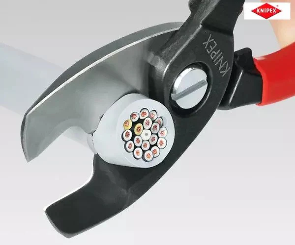 Knipex Cable Shears with Twin Cutting Edge PVC Grip 200mm - Image 8