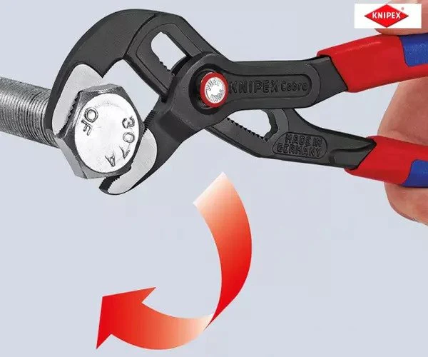 Knipex Cobra® Quickset Water Pump Pliers Multi-Component 250mm - Image 6