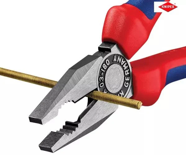 Knipex Combination Pliers Multi-Component Grip 180mm - Image 3