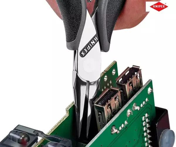 Knipex ESD Electronics Half Round Pliers 115mm - Image 6