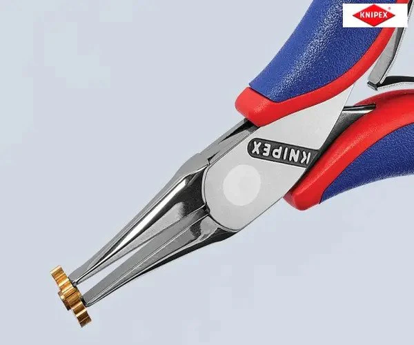 Knipex Flat Jaw Electronics Pliers Multi-Component Grip 115mm - Image 9