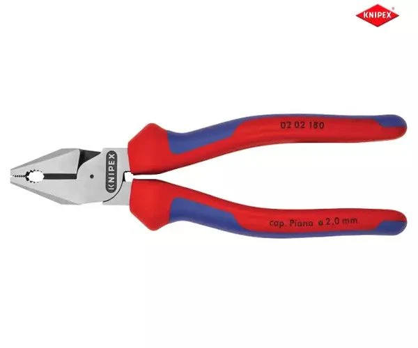 Knipex High Leverage Combination Pliers Multi-Component Grip 180mm - Image 3