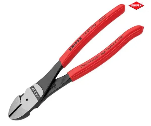 Knipex High Leverage Diagonal Cutters PVC Grip 200mm - Image 3