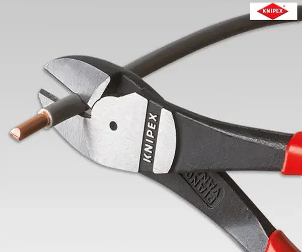 Knipex High Leverage Diagonal Cutters PVC Grip 200mm - Image 5