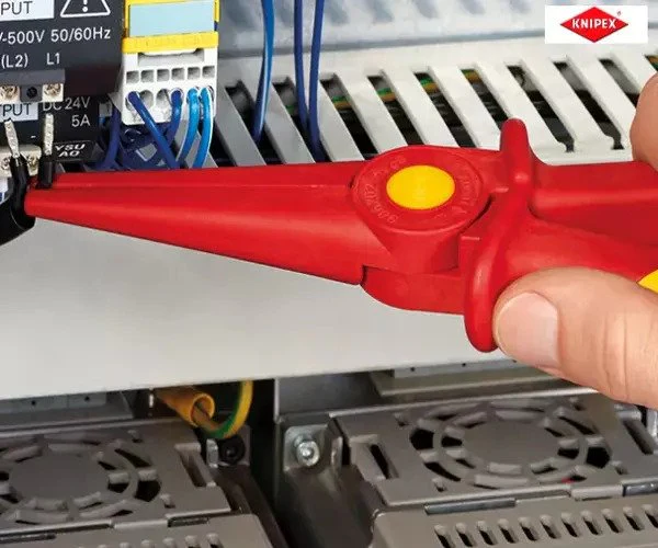 Knipex Long Nose Plastic Insulated Pliers 220mm - Image 12
