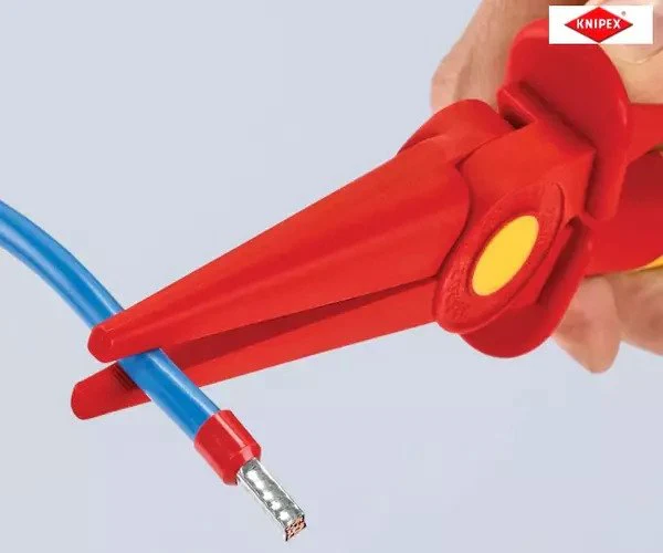 Knipex Long Nose Plastic Insulated Pliers 220mm - Image 5