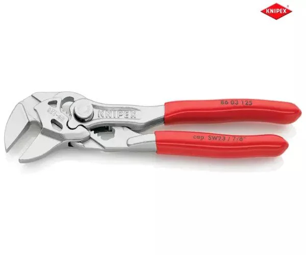 Knipex Mini Pliers Wrench PVC Grips 125mm - Image 2
