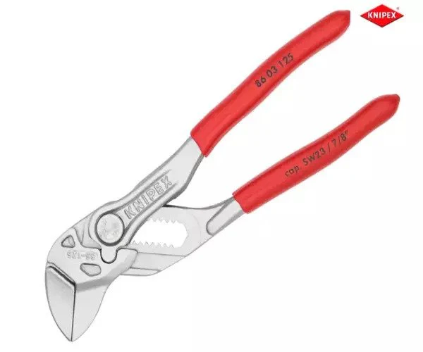 Knipex Mini Pliers Wrench PVC Grips 125mm - Image 3
