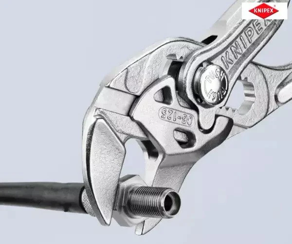 Knipex Mini Pliers Wrench PVC Grips 125mm - Image 7